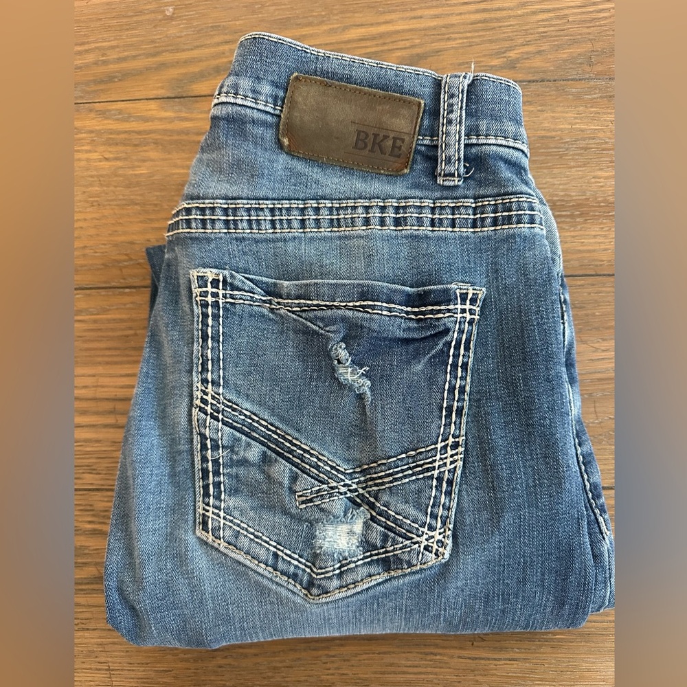 BKE Tyler‎ Straight Leg Classic Blue Denim Jeans Size 32x30